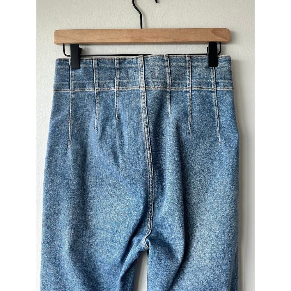 We The Free by Free People Jayde Flare Jeans Size 30 High Rise Bell Bottom - Picture 9 of 14